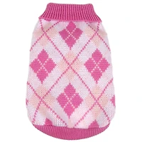 The Pet Life Argyle Style Ribbed Fashion Sweater