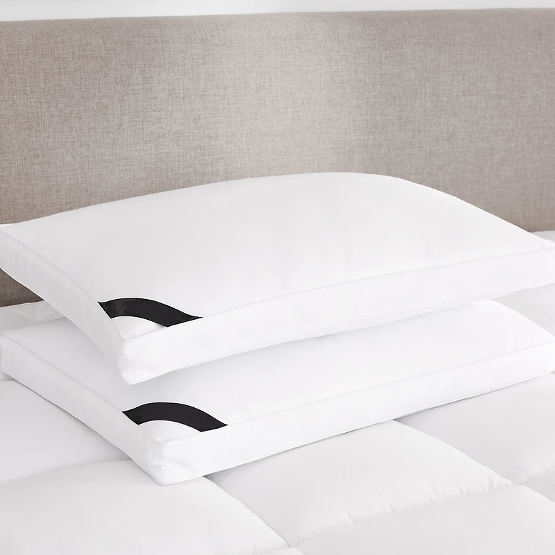 Queen Street Elite 300 Thread Count Cotton Sateen Allergen Barrier Down Alternative Firm Density Pillow