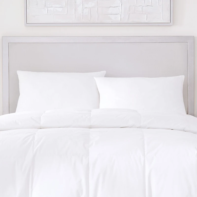 Queen Street Elegance 233 Thread Count Cotton Allergen Barrier Down Alternative Medium Density Pillow 2-Pack