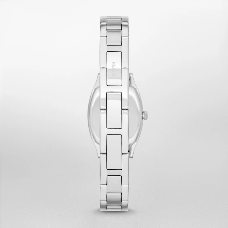 Relic By Fossil Everly Womens Silver Tone Stainless Steel Bracelet Watch Zr34270