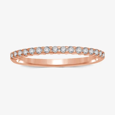 1/7 CT.T.W. Natural Diamond 10K or 14K Gold Band Ring