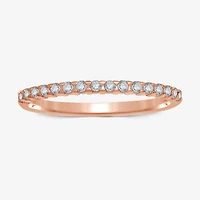 1/7 CT.T.W. Natural Diamond 10K or 14K Gold Band Ring