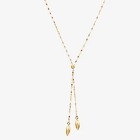 Gold Addiction Womens 14K Gold 18 Inch Y Necklace