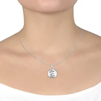 Silver Reflections Womens Pure Silver Over Brass 18 Inch Locket Necklace