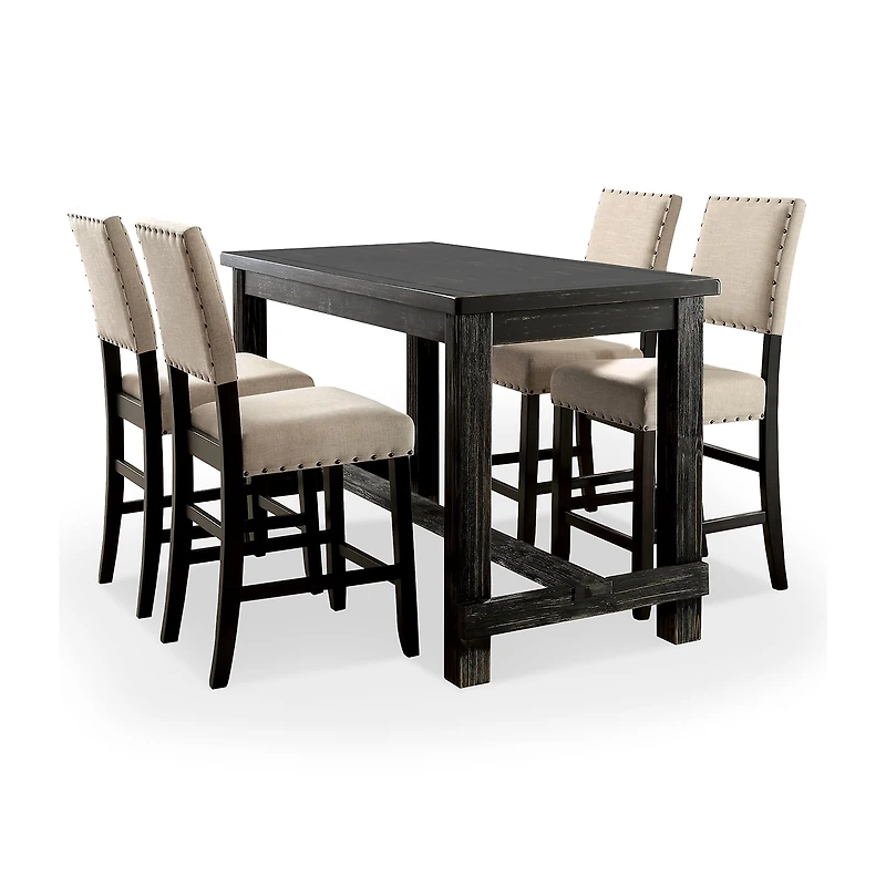 Furniture of America™ Minst 5-pc. Counter Height Rectangular Dining Set