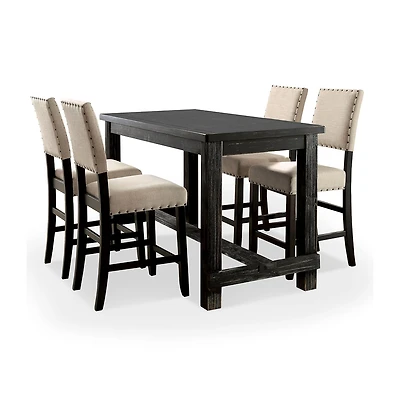 Furniture of America™ Minst 5-pc. Counter Height Rectangular Dining Set
