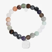 Footnotes Elephant Womens Multi Color Cubic Zirconia Beaded Bracelet
