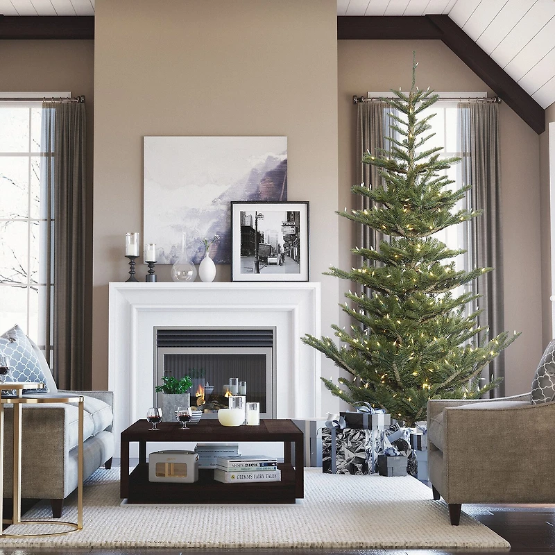 6' Prelit Alberta Spruce Artificial Christmas Tree
