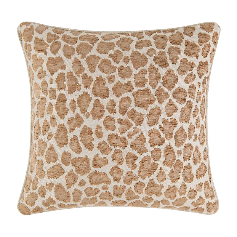 Rose Tree Haylie Leopard Woven Square Throw Pillow