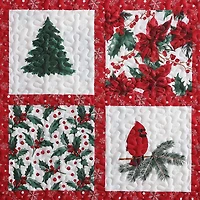 Beatrice Home Fashions Holiday Quilt Set