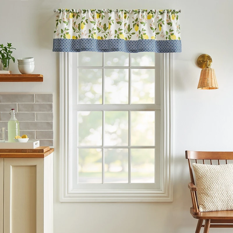Martha Stewart Lemons 3-pc. Rod Pocket Window Tier