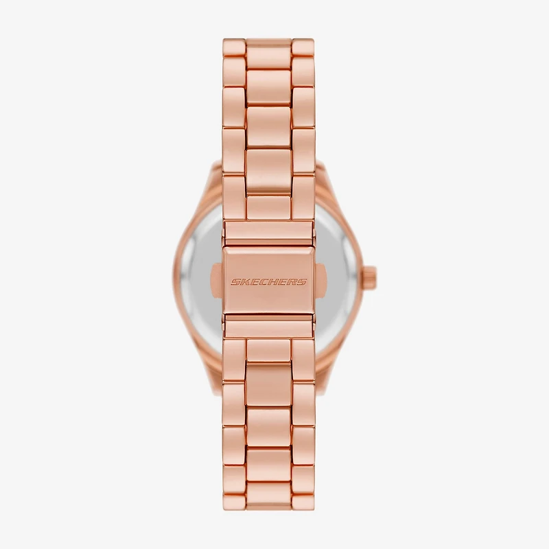 Skechers Womens Rose Goldtone 4-pc. Watch Boxed Set Sr9107