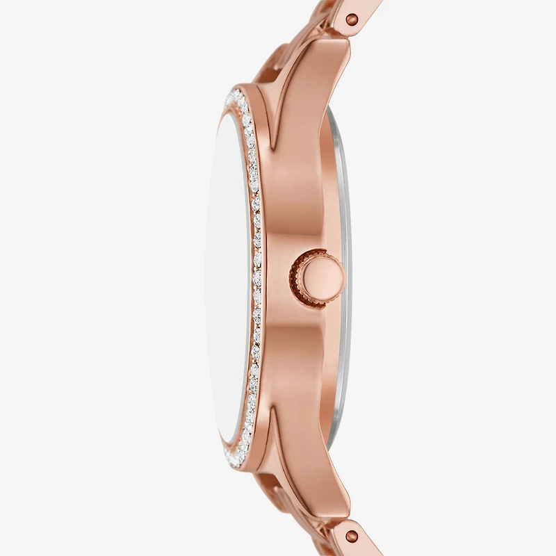 Skechers Womens Rose Goldtone 4-pc. Watch Boxed Set Sr9107