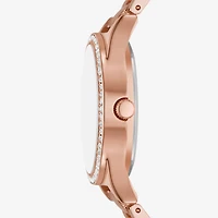Skechers Womens Rose Goldtone 4-pc. Watch Boxed Set Sr9107