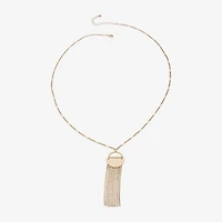 a.n.a Gold Tone Womens 30 Inch Pendant Necklace