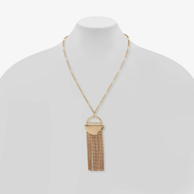 a.n.a Gold Tone Womens 30 Inch Pendant Necklace
