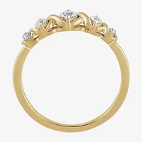 Womens 1/4 CT. T.W. Lab Grown White Diamond 10K Gold Cocktail Ring