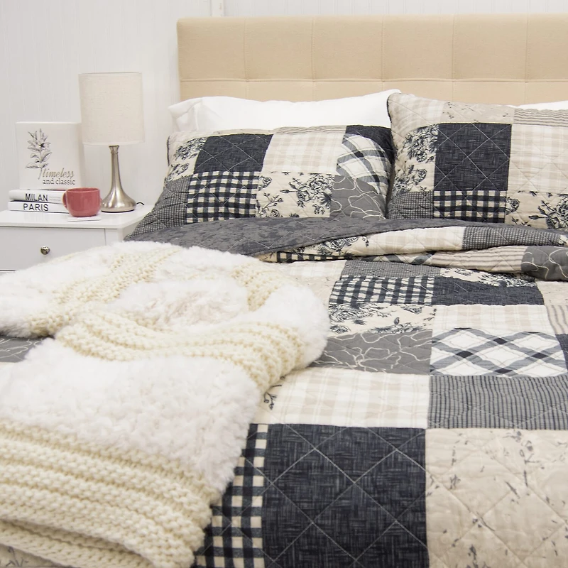 Donna Sharp Augusta 3-pc. Hypoallergenic Quilt Set