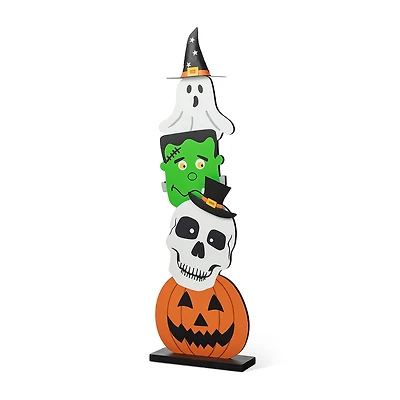 Glitzhome "36""H Wooden Porch Decor" Halloween Porch Sign