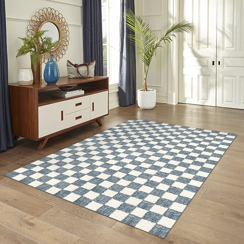 Liora Manne Savannah Checked Hand Tufted Rectangular Area Rug