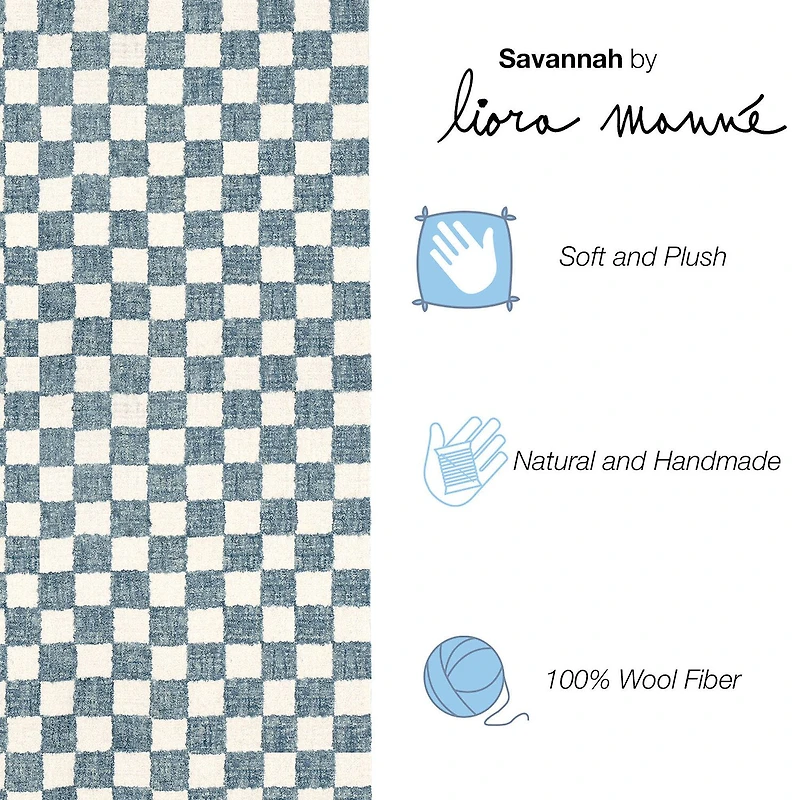 Liora Manne Savannah Checked Hand Tufted Rectangular Area Rug