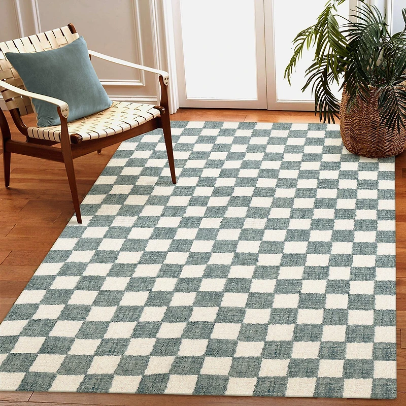 Liora Manne Savannah Checked Hand Tufted Rectangular Area Rug