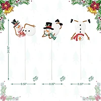 Glitzhome 24" Metal Snowman Christmas Yard Art