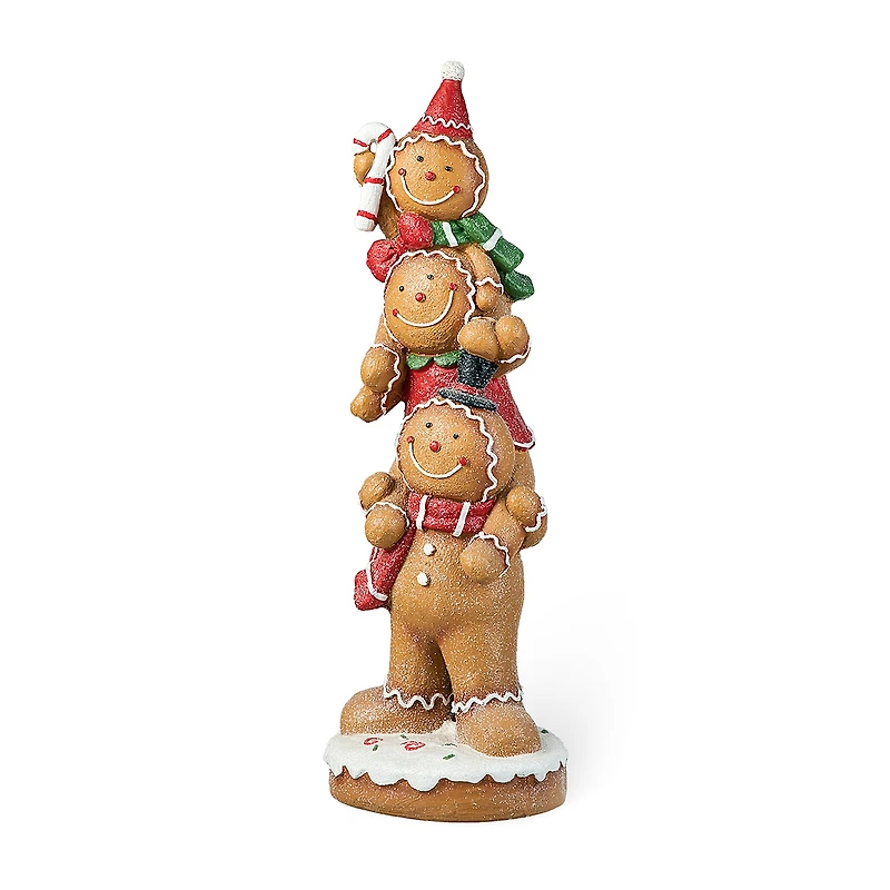 Glitzhome 29.25" Gingerbread Man Christmas Porch Sign