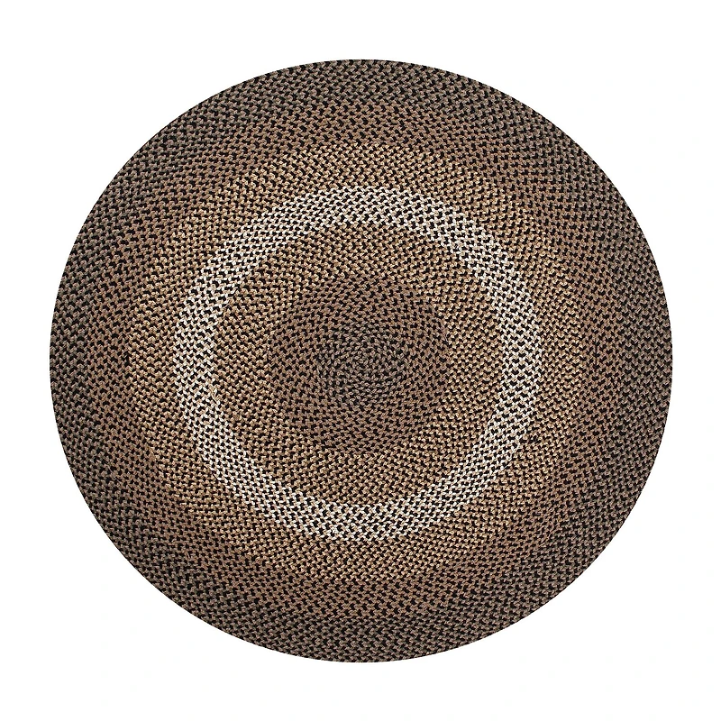 Better Trends Woodbridge Stripe Braided 6' X Round Area Rug