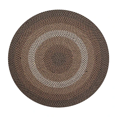 Better Trends Woodbridge Stripe Braided 6' X Round Area Rug