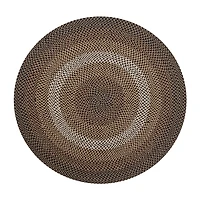 Better Trends Woodbridge Stripe Braided 6' X Round Area Rug