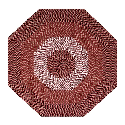 Better Trends Alpine Stripe Braided 4 X Octagonal Accent Rug