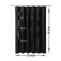 Awesome Home™ With Mesh Pockets Shower Curtain