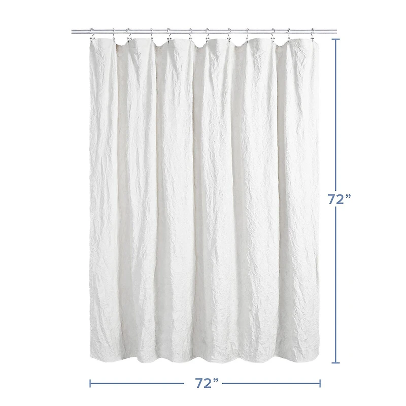 Awesome Home™ Solid Texture Shower Curtain