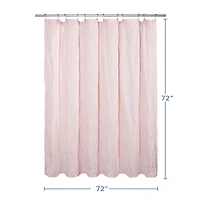 Awesome Home™ Solid Texture Shower Curtain