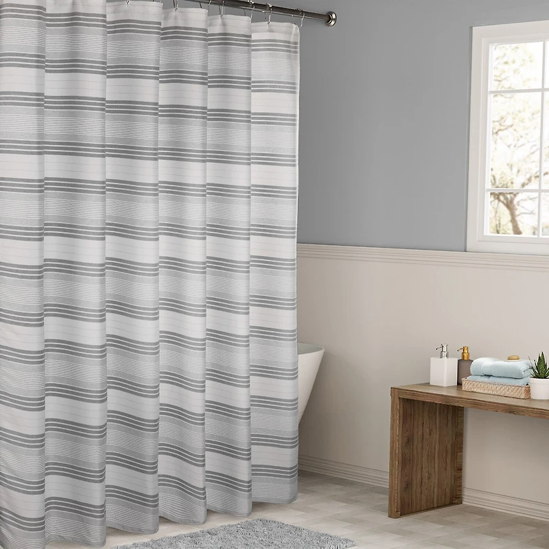 Awesome Home™ Beach Stripe Shower Curtain