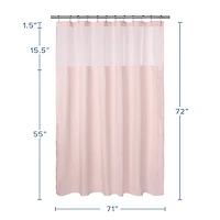 Awesome Home™ Starburst Snap In Liner Hooks Set Shower Curtain Set