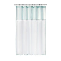 Awesome Home™ Starburst Snap In Liner Hooks Set Shower Curtain Set