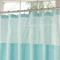 Awesome Home™ Starburst Snap In Liner Hooks Set Shower Curtain Set