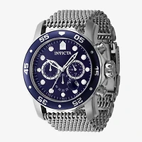 Invicta Pro Diver Mens Silver Tone Stainless Steel Bracelet Watch 47237