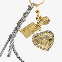 Bijoux Bar Gold Tone Heart Bag Charm