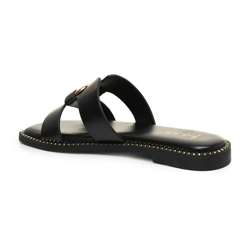 Nicole Miller Womens Danis Flat Sandals