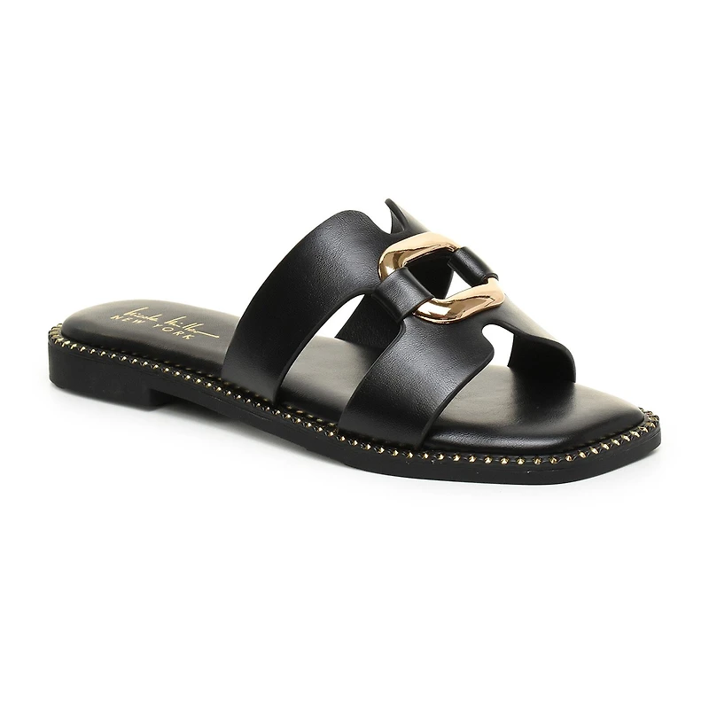 Nicole Miller Womens Danis Flat Sandals