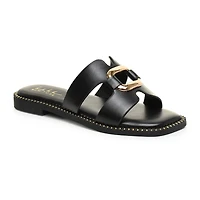 Nicole Miller Womens Danis Flat Sandals