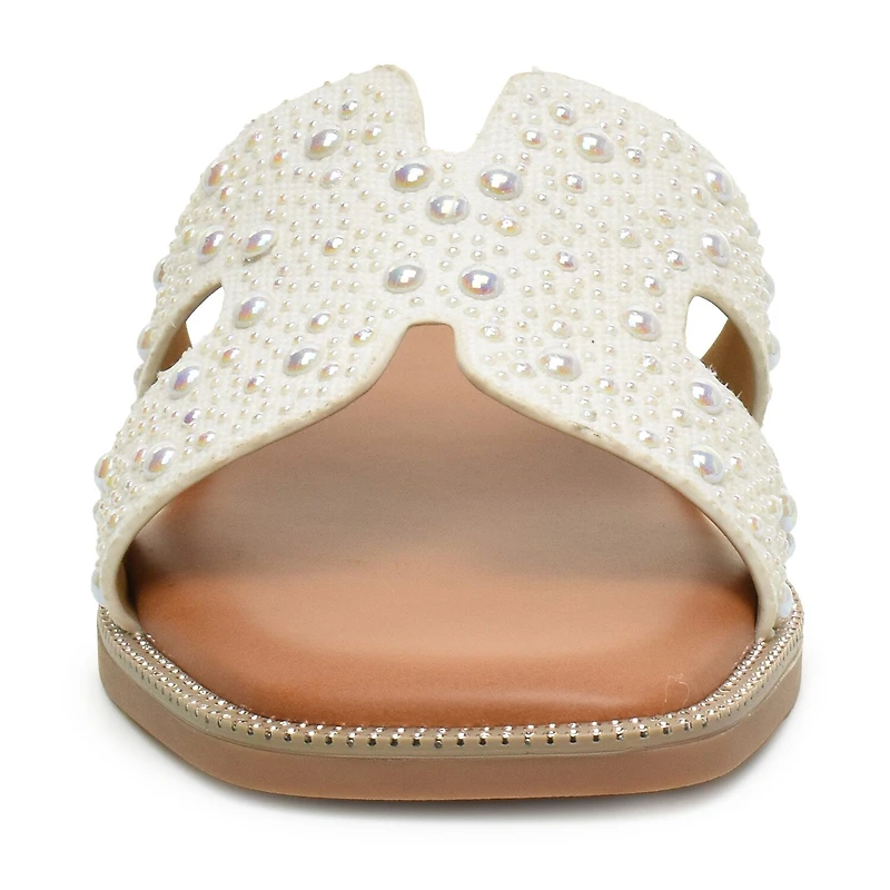 Nicole Miller Womens Heston Flat Sandals