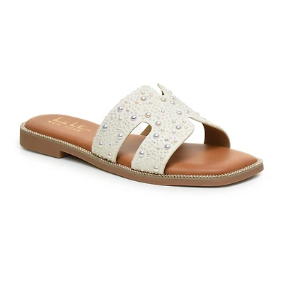Nicole Miller Womens Heston Flat Sandals