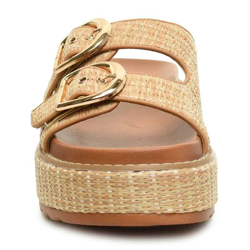 Nicole Miller Keren Womens Footbed Sandals