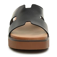 Nicole Miller Trams Womens Footbed Sandals