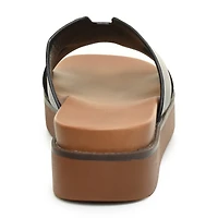 Nicole Miller Trams Womens Footbed Sandals
