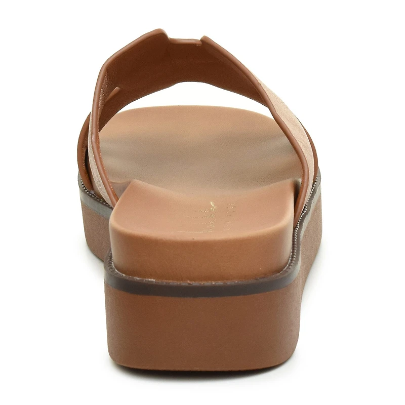 Nicole Miller Trams Womens Footbed Sandals